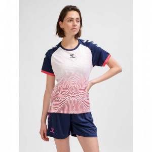 Hummel Graphic Universe Ss Jersey Dames Roze | 987152-013