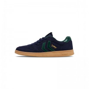 Hummel Handball Perfekt Synth. Suede Sneakers Heren Zwart | 207254-764
