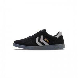 Hummel Handball Perfekt Synth. Suede Sneakers Heren Zwart | 694908-727