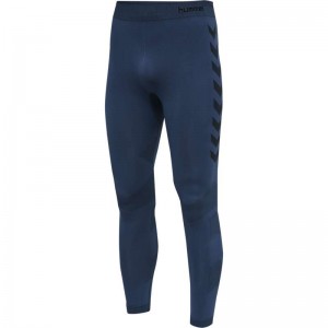 Hummel Hummel First Seamless Tr Hardloopbroek Heren Donkerblauw | 002777-609