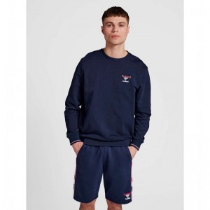 Hummel Ic Dayton Sweatshirts Heren Donkerblauw | 292549-702