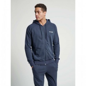Hummel Isam Zip Hoodie Heren Donkerblauw | 441359-069