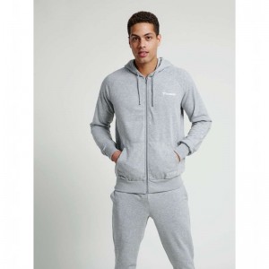 Hummel Isam Zip Hoodie Heren Grijs | 983124-535