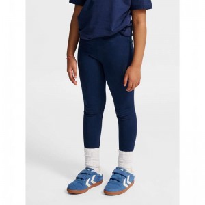 Hummel Jr Base Hardloopbroek Kinderen Donkerblauw | 114900-993