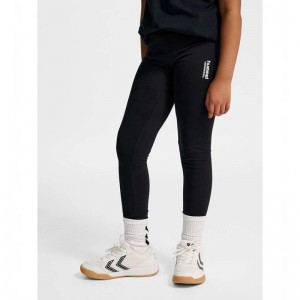 Hummel Jr Base Hardloopbroek Kinderen Zwart | 729658-581