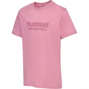 Hummel Jr Base S/S T-shirts Kinderen Roze | 154925-417