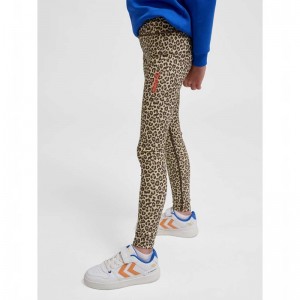 Hummel Jr Fast Mid Waist Sweatshirts Kinderen Leopard | 320075-970