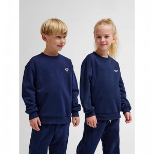 Hummel Jr Loose Crewneck Bee Handschoenen Kinderen Donkerblauw | 208903-616