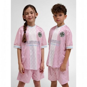 Hummel Jr Loose Fb Jersey S/S Korte Broek Kinderen Roze | 978281-273
