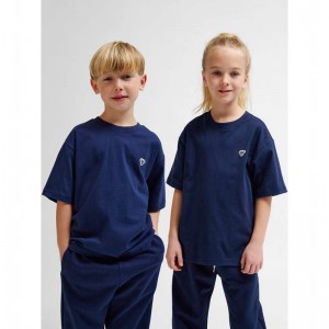 Hummel Jr Loose S/S Bee T-shirts Kinderen Donkerblauw | 663811-238