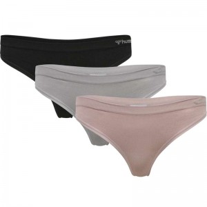 Hummel Juno 3 Pack Seamless String Dames Roze | 221499-134