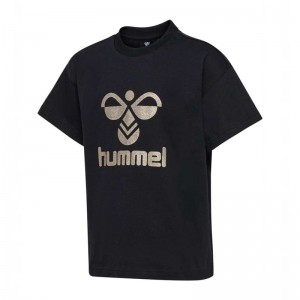 Hummel Karoline S/S T-shirts Kinderen Zwart | 435970-313
