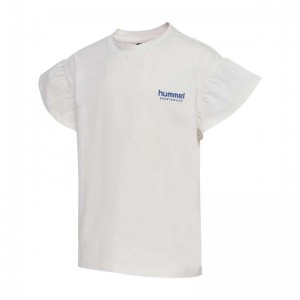 Hummel Kasandra S/S T-shirts Kinderen Wit | 101887-658