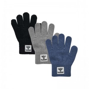 Hummel Kvint 3 Pk Handschoenen Kinderen Blauw | 050255-035