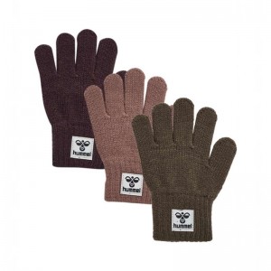 Hummel Kvint 3 Pk Handschoenen Kinderen Bruin | 295734-418