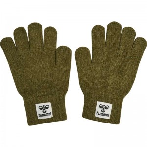 Hummel Kvint Handschoenen Kinderen Olijfgroen | 870555-398