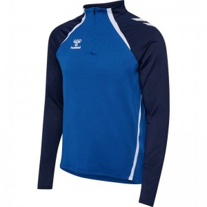 Hummel Lead 2.0 Half Zip T-shirts Heren Blauw | 243667-895