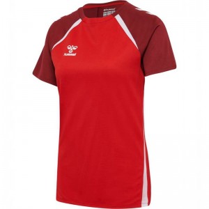 Hummel Lead 2.0 S/S Jersey Dames Rood | 474928-390