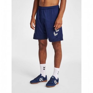 Hummel Lead Poly Korte Broek Heren Donkerblauw | 610759-315
