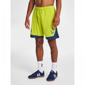 Hummel Lead Poly Korte Broek Heren Groen | 013078-661