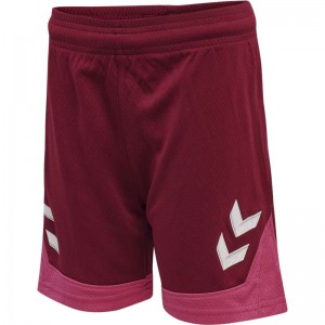 Hummel Lead Poly Korte Broek Kinderen Rood | 249593-916