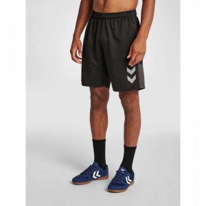 Hummel Lead Trainer Korte Broek Heren Zwart | 099166-408