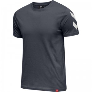 Hummel Legacy Chevron Plus T-shirts Heren Zwart | 112433-962