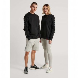 Hummel Legacy Chevron Sweatshirts Heren Zwart | 032319-155