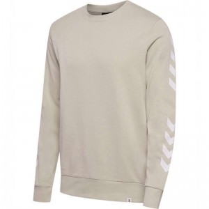 Hummel Legacy Chevron Sweatshirts Heren Beige | 815375-470