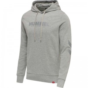 Hummel Legacy Logo Plus Hoodie Heren Grijs | 156301-045