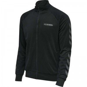 Hummel Legacy Poly Zip Jassen Heren Zwart | 303116-707