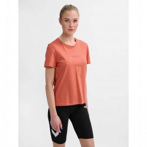 Hummel Legacy T-shirts Dames Abrikoos | 479672-272