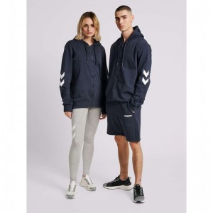 Hummel Legacy Zip Hoodie Heren Donkerblauw | 579312-582