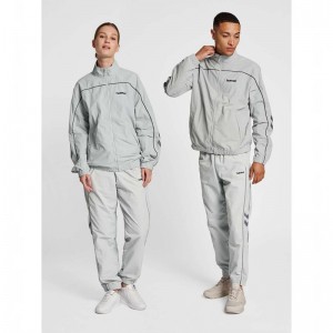 Hummel Lgc Celab Wov Zip Jassen Heren Grijs | 134612-875