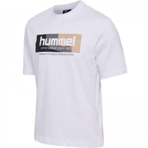 Hummel Lgc Charles T-shirts Heren Wit | 799892-550