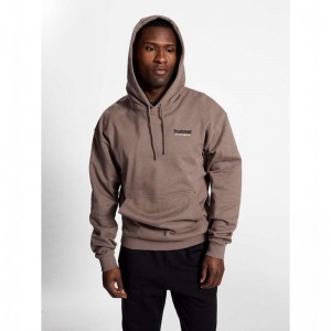 Hummel Lgc Nate Hoodie Heren Bruin | 045774-490