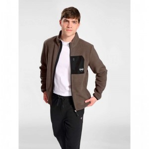 Hummel Lgc Oliver Fleece Jassen Heren Bruin | 268752-131