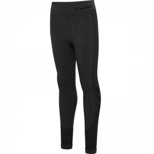 Hummel Lilli Seamless Hardloopbroek Kinderen Zwart | 876145-892