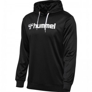 Hummel Logo Hoodie Heren Zwart | 335251-622