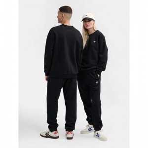 Hummel Loose Crewneck Bee Sweatshirts Heren Zwart | 853692-305