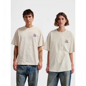 Hummel Loose S/S Headball T-shirts Heren Wit | 730143-924