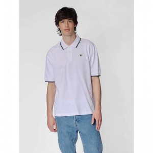 Hummel Loose Shirt S/S Bee Poloshirt Heren Wit | 471744-439