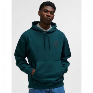 Hummel Loose Wrong Yellow Hoodie Heren Groen | 914829-631