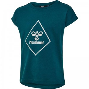 Hummel Luna S/S Tanktop Kinderen Groen | 461605-682