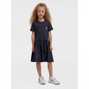 Hummel Maria S/S Sweatshirts Kinderen Donkerblauw | 925586-374