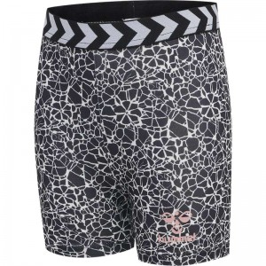Hummel Mimmi Tight Korte Broek Kinderen Zwart | 143922-353