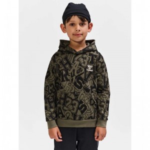 Hummel Molt Hoodie Kinderen Olijfgroen | 218610-993