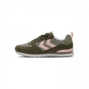 Hummel Monaco 86 Sneakers Heren Olijfgroen | 703951-454
