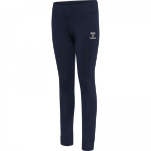 Hummel Move Grid Cotton Hardloopbroek Kinderen Donkerblauw | 611251-573