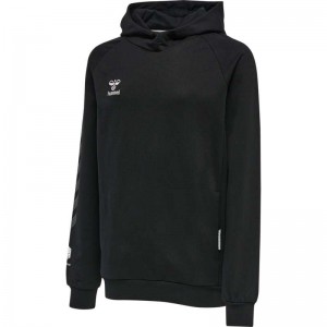 Hummel Move Grid Cotton Hoodie Kinderen Zwart | 767941-392